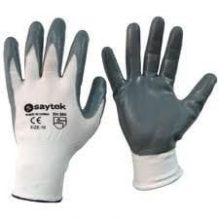 Gray Latex Coated Work Gloves
